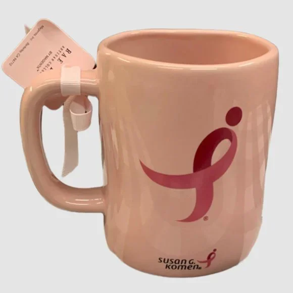 Rae Dunn Pink Survivor Susan G. Komen Breast Cancer Mug - Picture 2 of 2